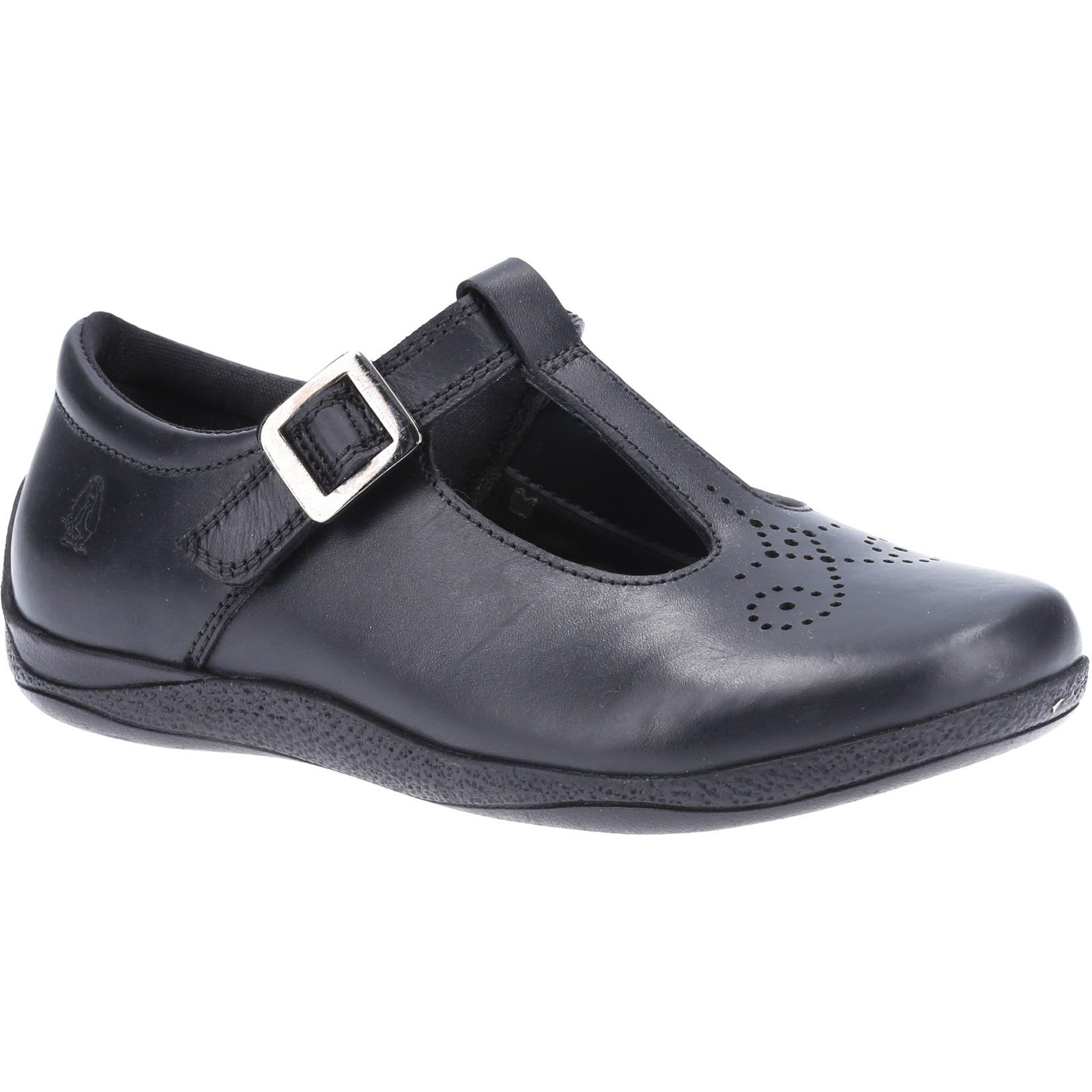 Hush Puppies Kid's Eliza Junior School Shoe Black 32589 - Black 12