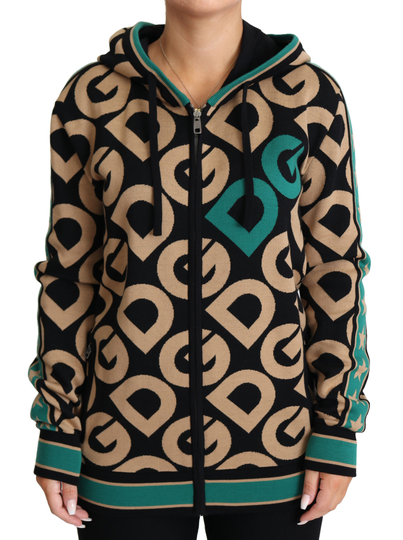 Multicolor DG Mania Hooded Sweatshirt Jacket - IT40|S