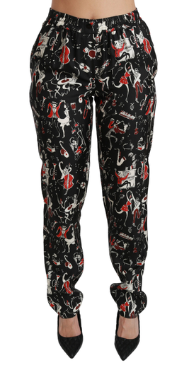 Dolce & Gabbana Women's Mid Waist Pants Black PAN70748-36 - IT36 | XS