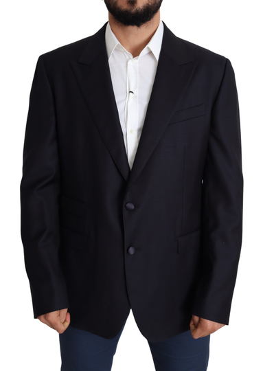 Dolce & Gabbana Men's Napoli Single Breasted Formal Blazer Black KOS1829 - IT56 | XXL