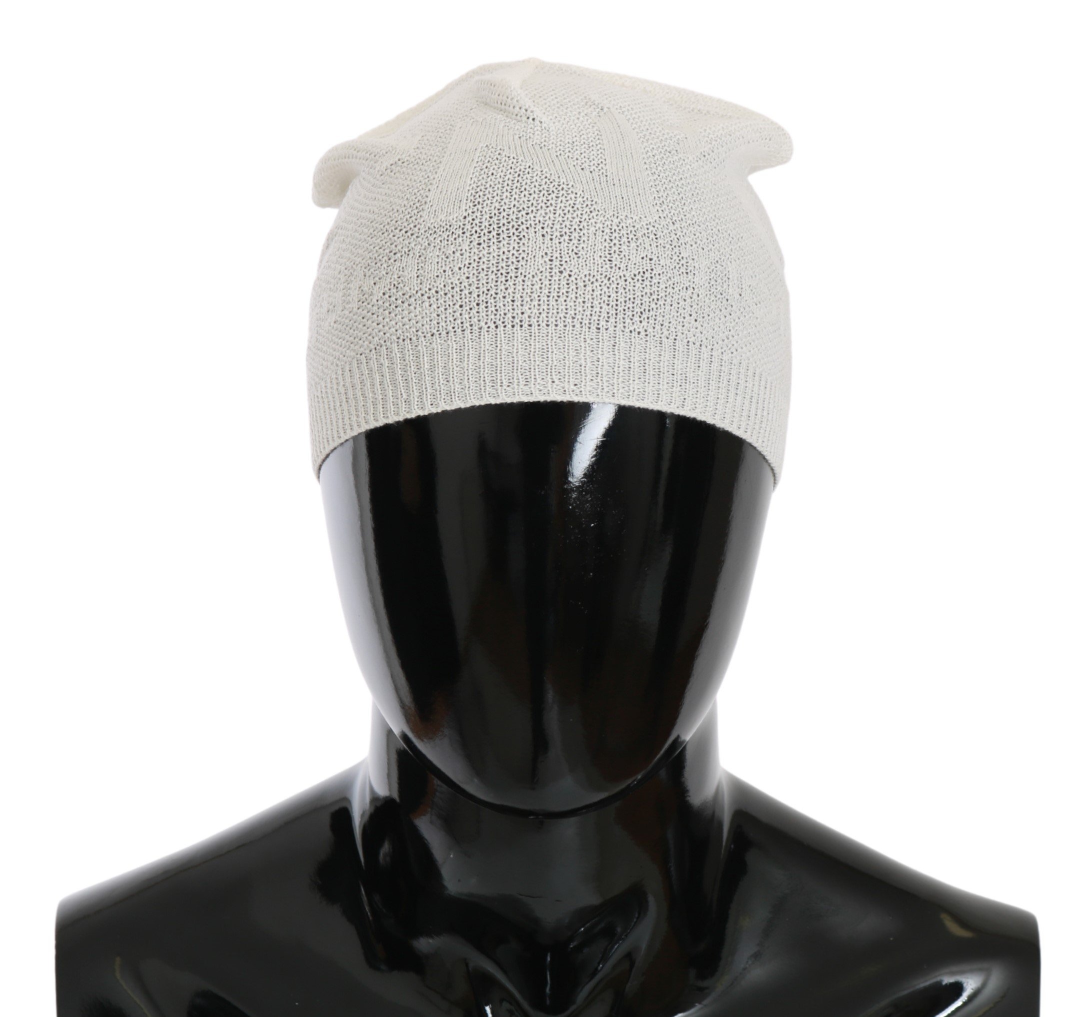Dolce & Gabbana Men's Wool Blend Branded Hat White HAT20127