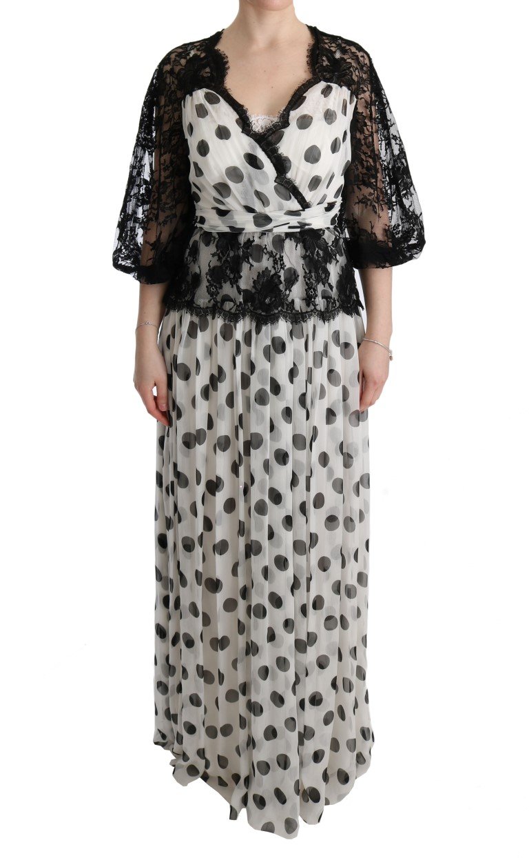 Dolce & Gabbana Women's Polka Dotted Floral Dress Multicolor SIG60596 - IT40|S