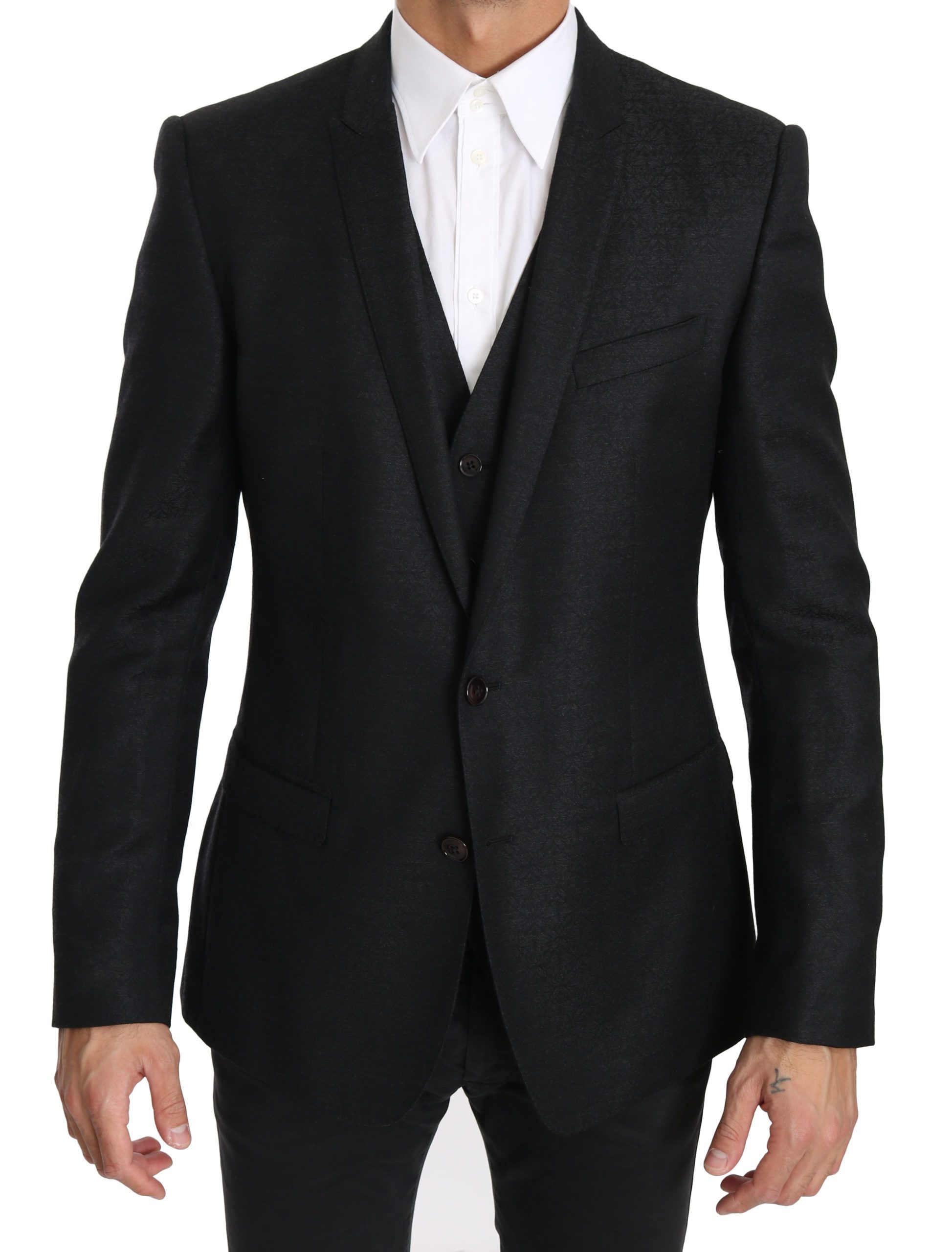 Dolce & Gabbana Men's Two Piece Blazer Black KOS1611 - IT50 | L