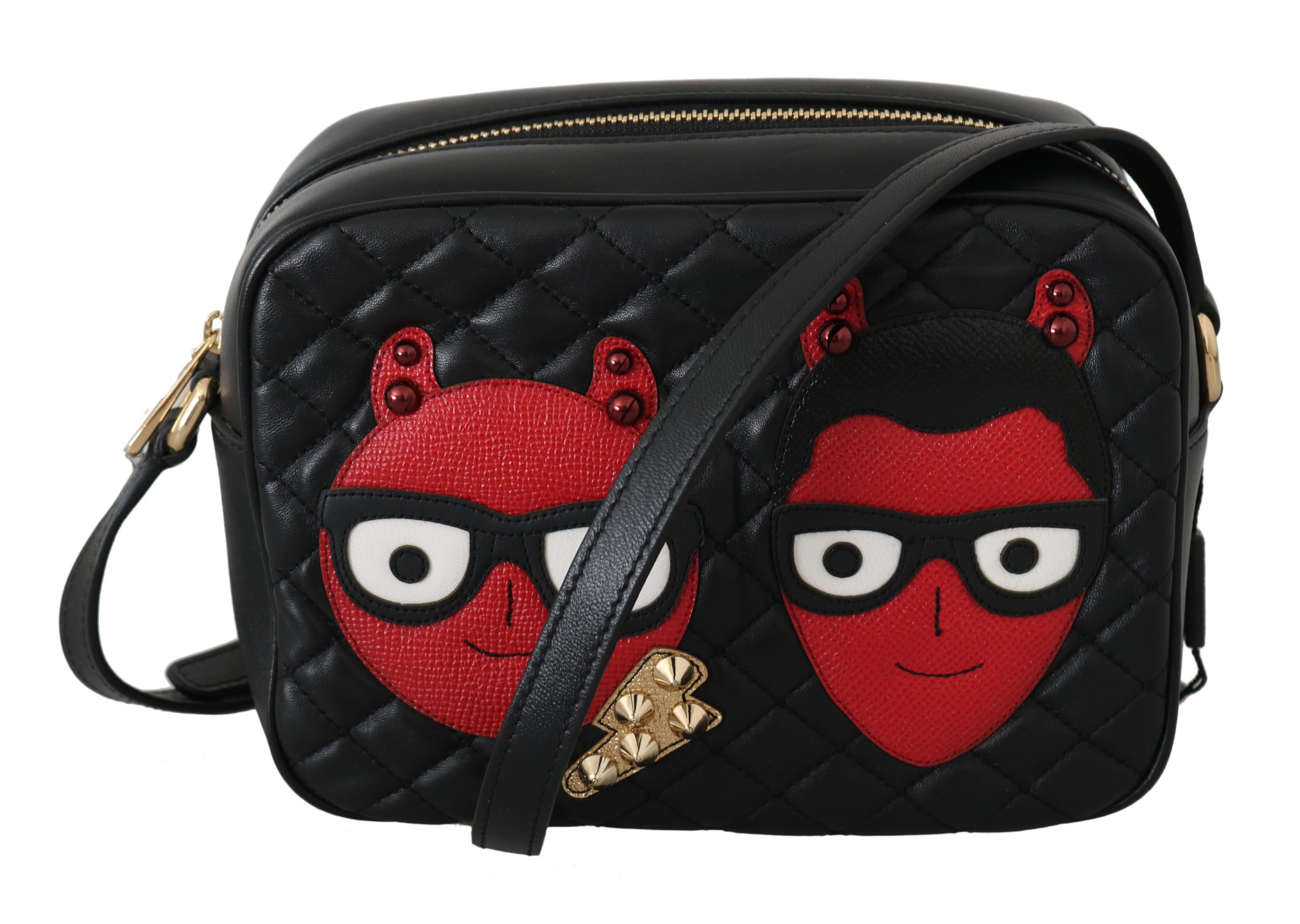 Dolce & Gabbana Women's Quilted Leather Crossbody Bag Multicolor VA8825
