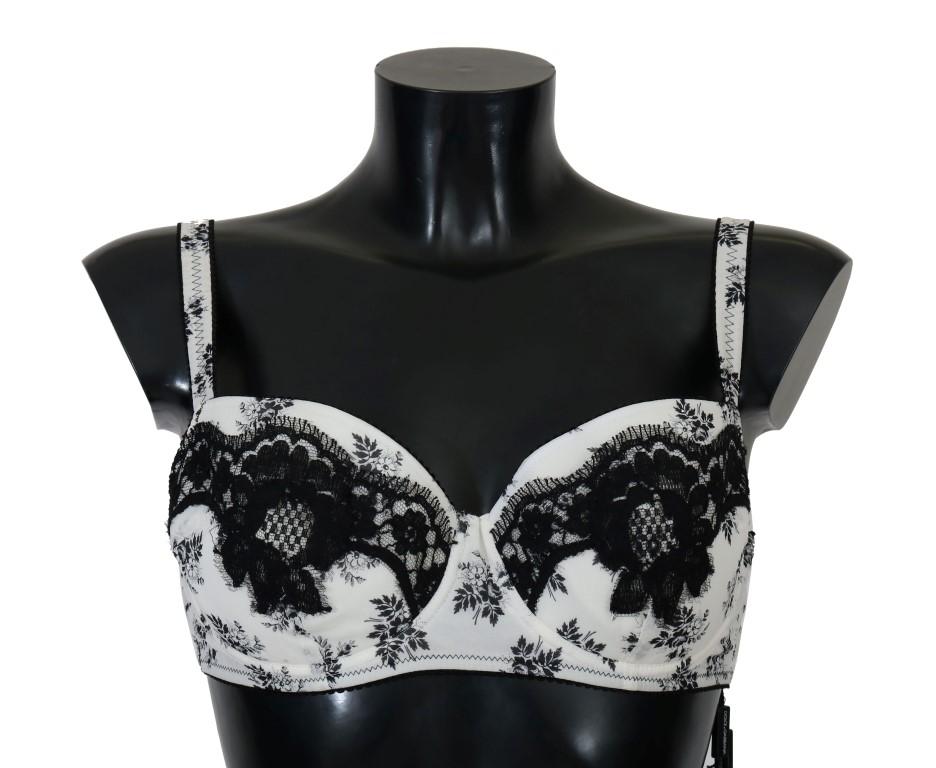 Dolce & Gabbana Women's Satin Lace Underwear Bra Multicolor UNW015 - IT4 | M