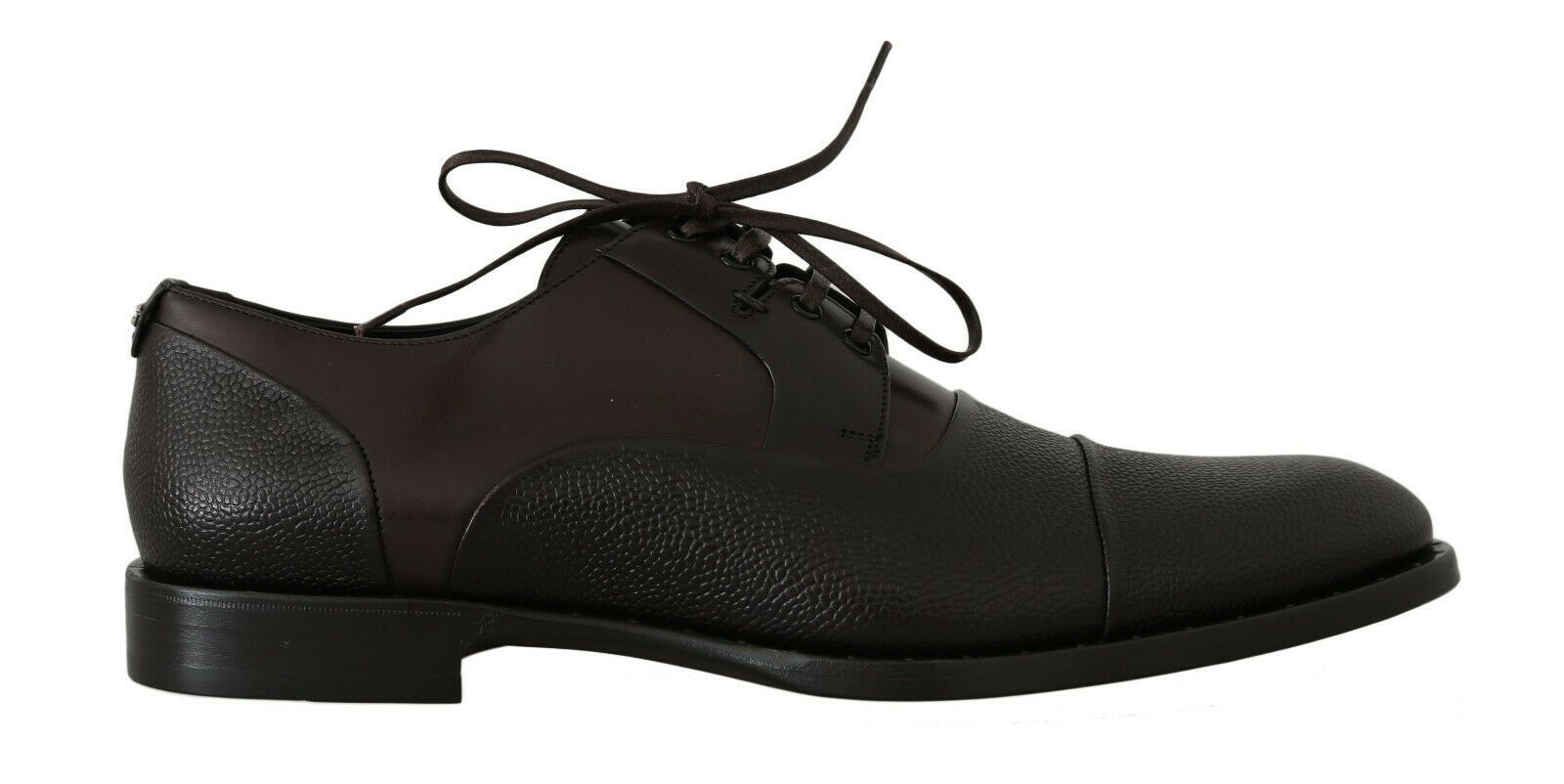 Dolce & Gabbana Men's Leather Laceups Derby Shoes Brown MV2279 - EU39/US6