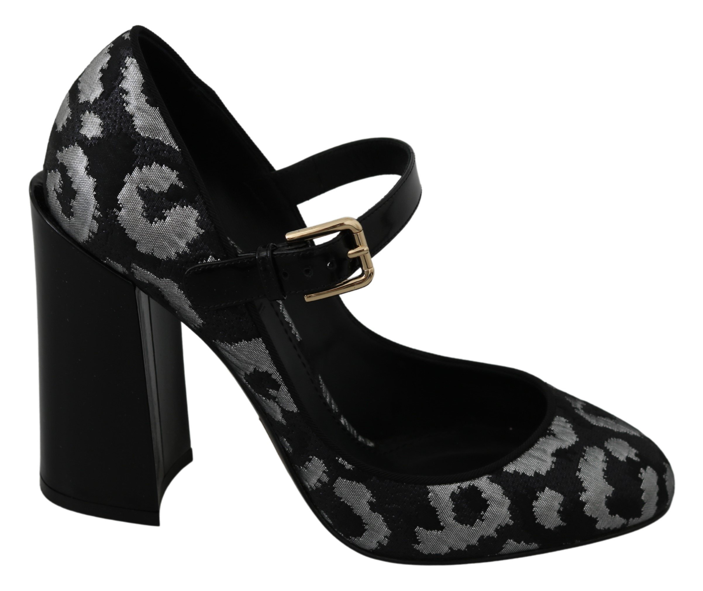 Dolce & Gabbana Women's Mary Janes Leather Pumps Black LA7336 - EU39/US8.5