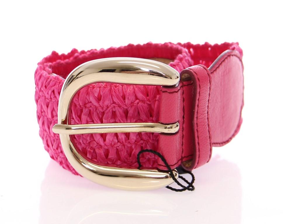 Dolce & Gabbana Women's Cotton Stretch Logo Belt Purple BHD10384 - 70 cm / 28 Inches