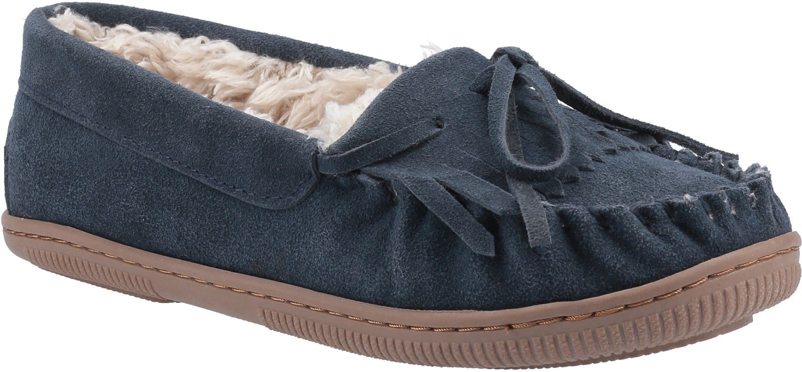 Hush Puppies Women's Addy Slip On Slipper Various Colours 29194 - Navy 3