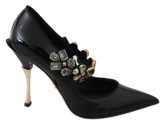 Dolce & Gabbana Women's Mary Jane Pumps Black LA8755 - EU35/US4.5