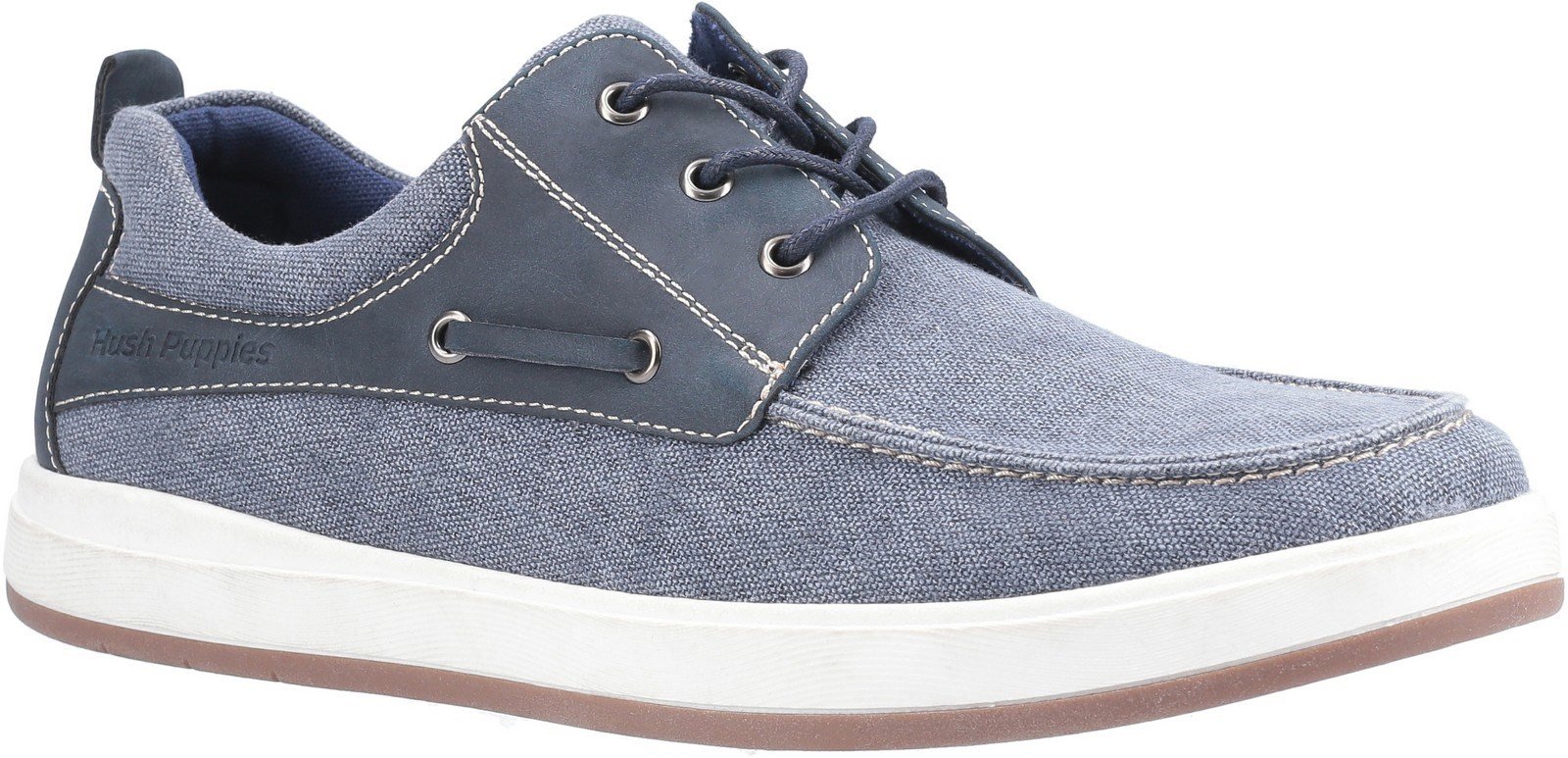 Hush Puppies Men's Aiden Lace Up Boat Shoe Various Colours 30181 - Navy 6