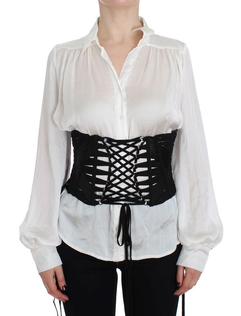 Dolce & Gabbana Women's Stretch Waist Corset Belt Black NOC10384 - IT48|XXL