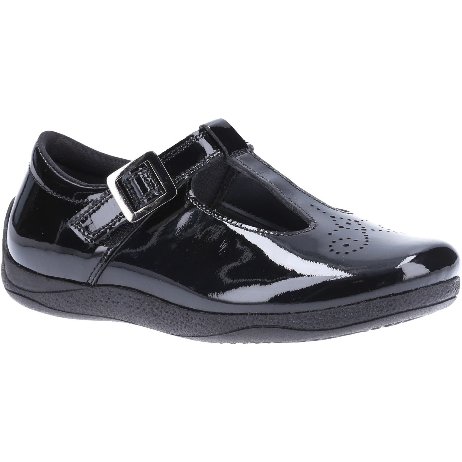Hush Puppies Kid's Eliza Senior School Shoe Patent Black 32592 - Patent Black 4