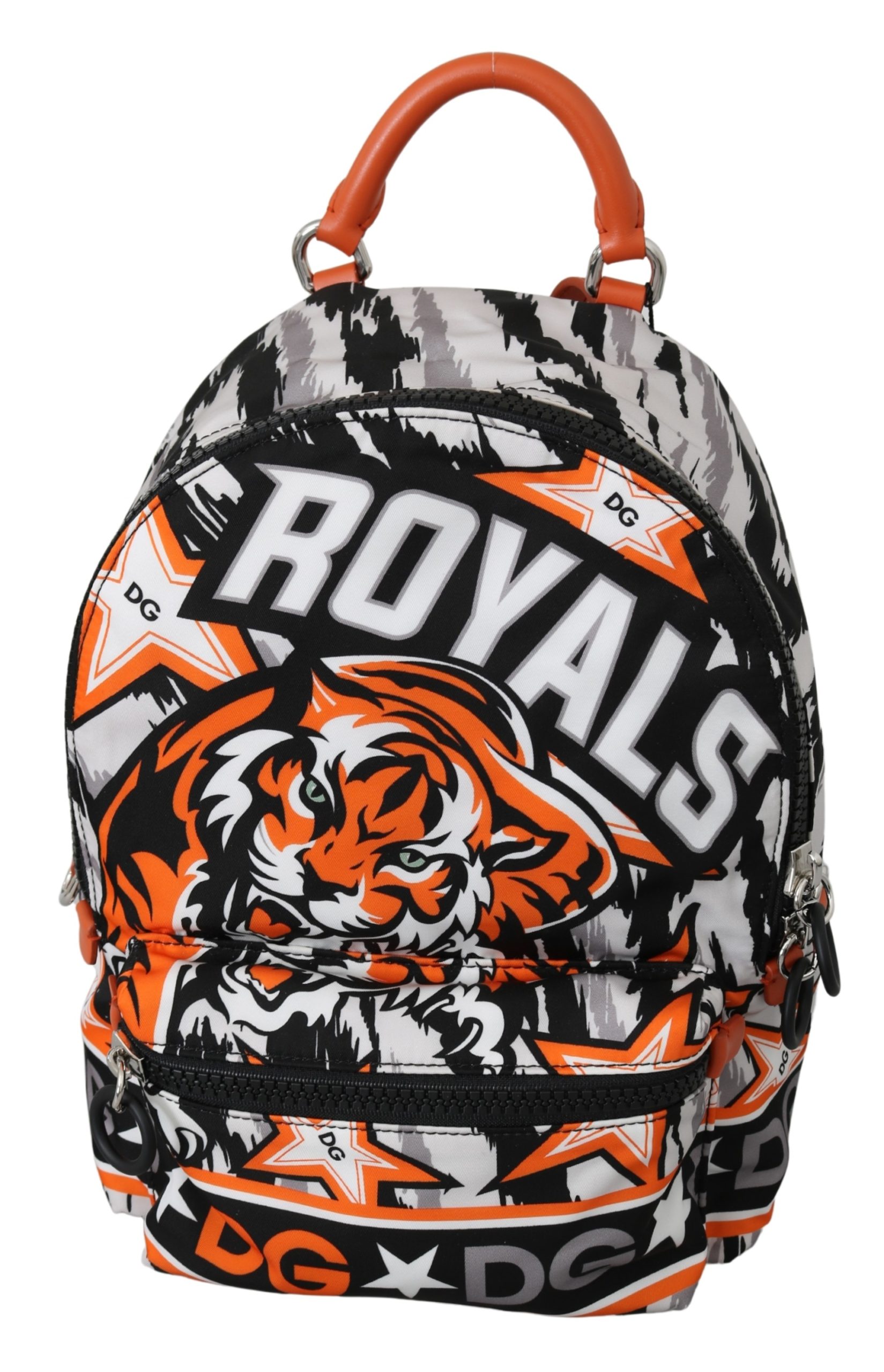 Dolce & Gabbana Men's Tiger Print Casual School Backpack Multicolor VAS10042