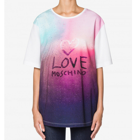 Love Moschino Women's Tops & T-Shirt White LO1486222-IT40-S - IT40|S