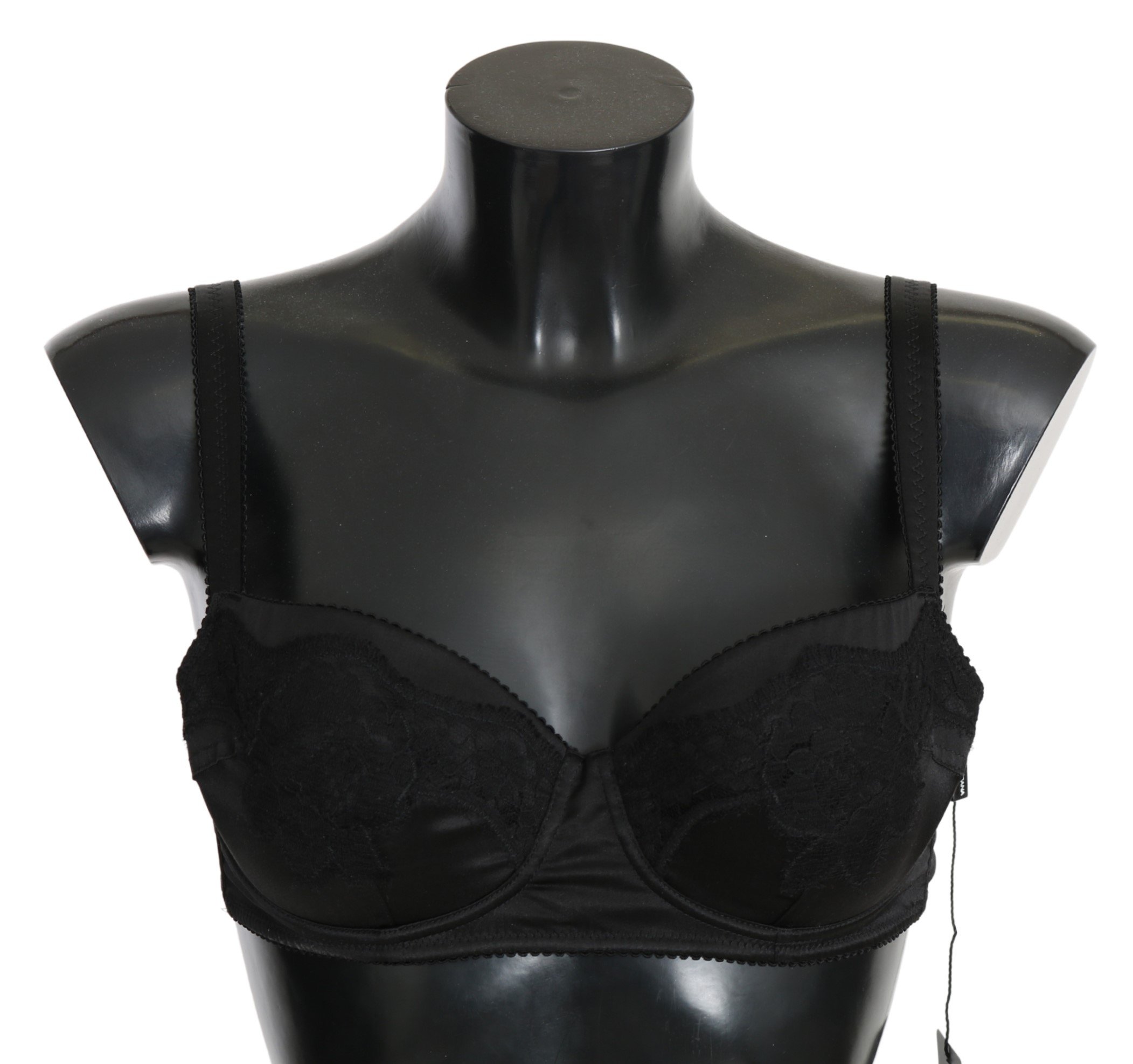 Dolce & Gabbana Women's Lace Silk Stretch Bra Black BIK857 - IT1 | XS