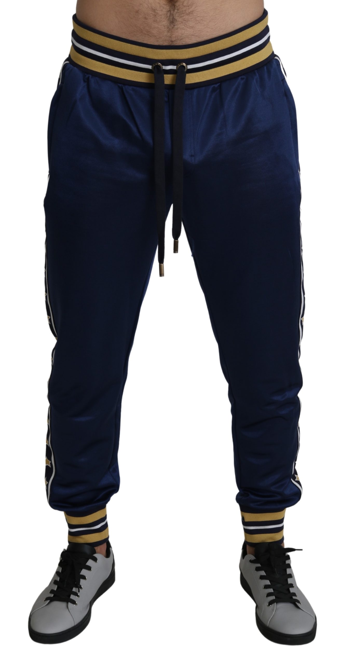 Dolce & Gabbana Men's Nylon Stars King Casual Trouser Blue PAN71395 - IT50 | L