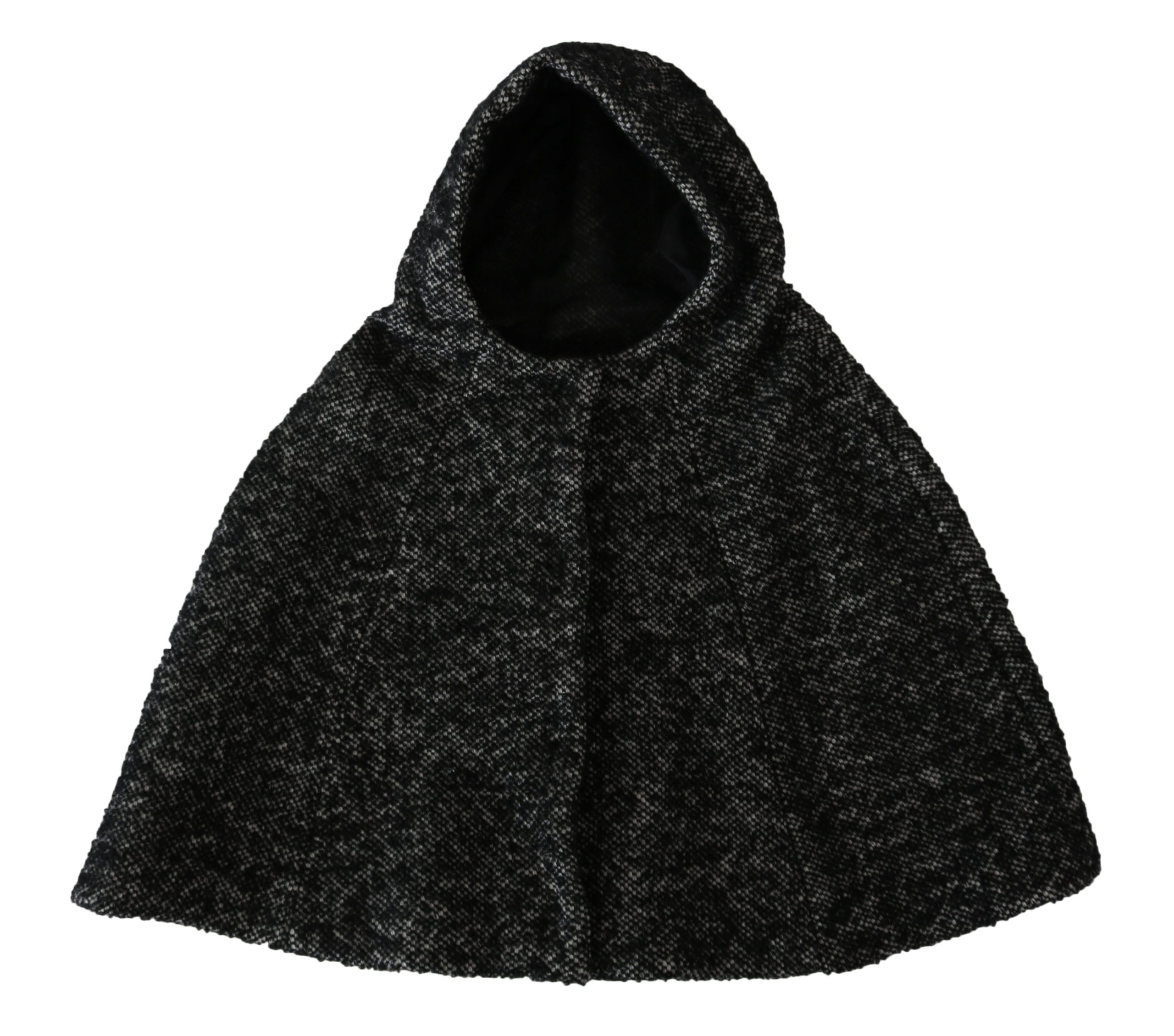 Dolce & Gabbana Women's Tweet Wool Shoulder Hooded Hat Gray TSH4233 - 57 cm|S