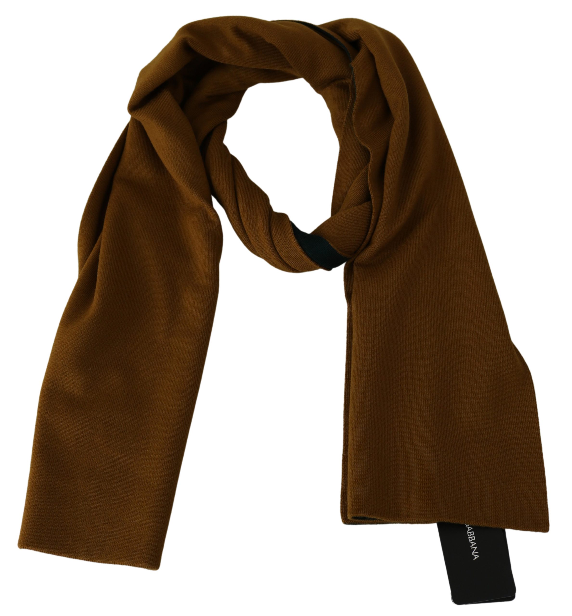 Dolce & Gabbana Men's Wool Wrap Scarf Yellow MS1755BG