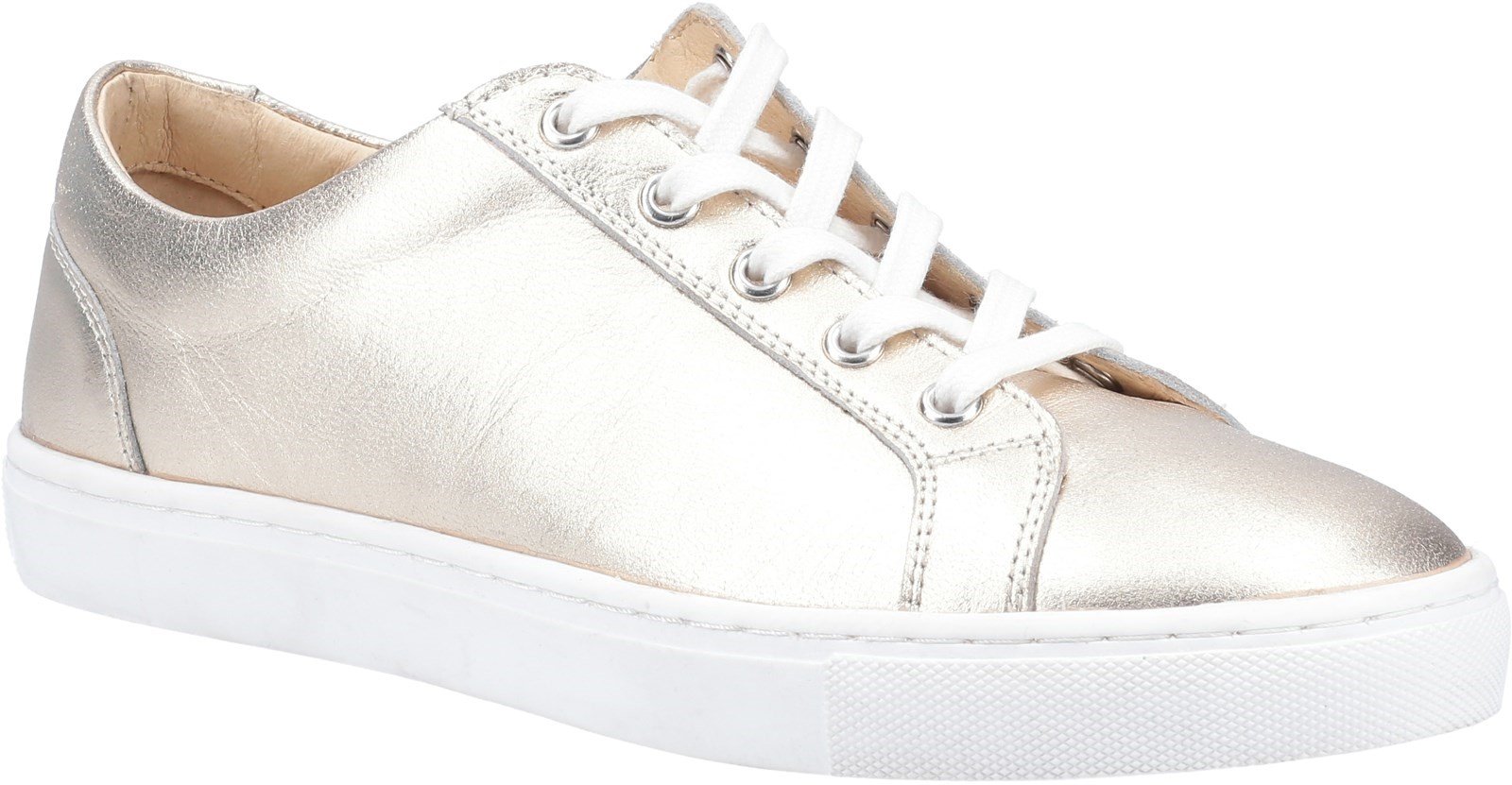 Hush Puppies Women's Tessa Lace Trainer Various Colours 31961 - Gold 8