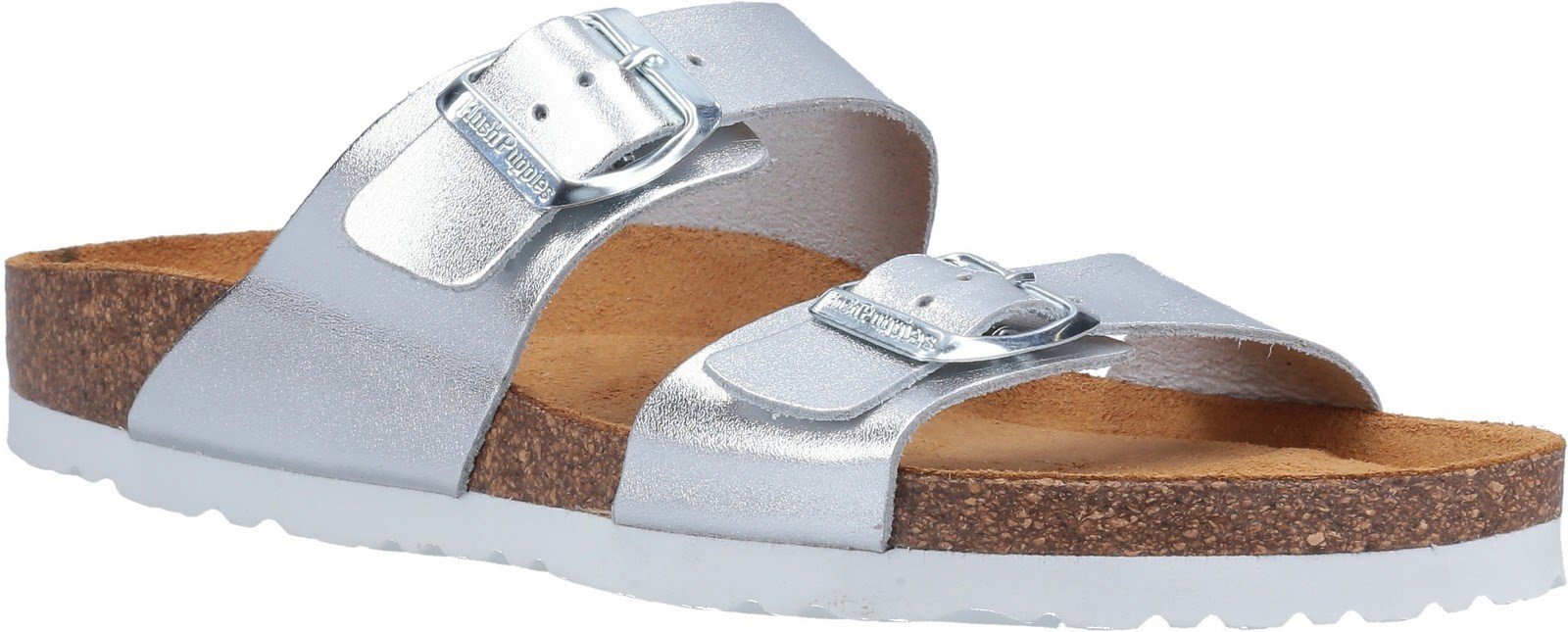 Hush Puppies Women's Kylie Mule Sandal Various Colours 30229 - Silver 3