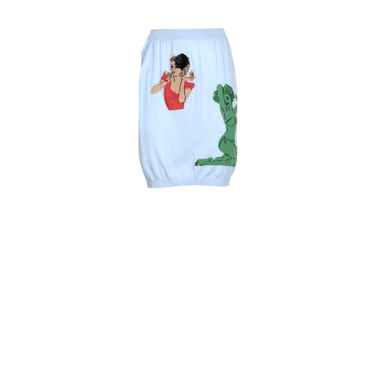 Moschino Couture Women's Skirt Light Blue 197725 - light blue 38