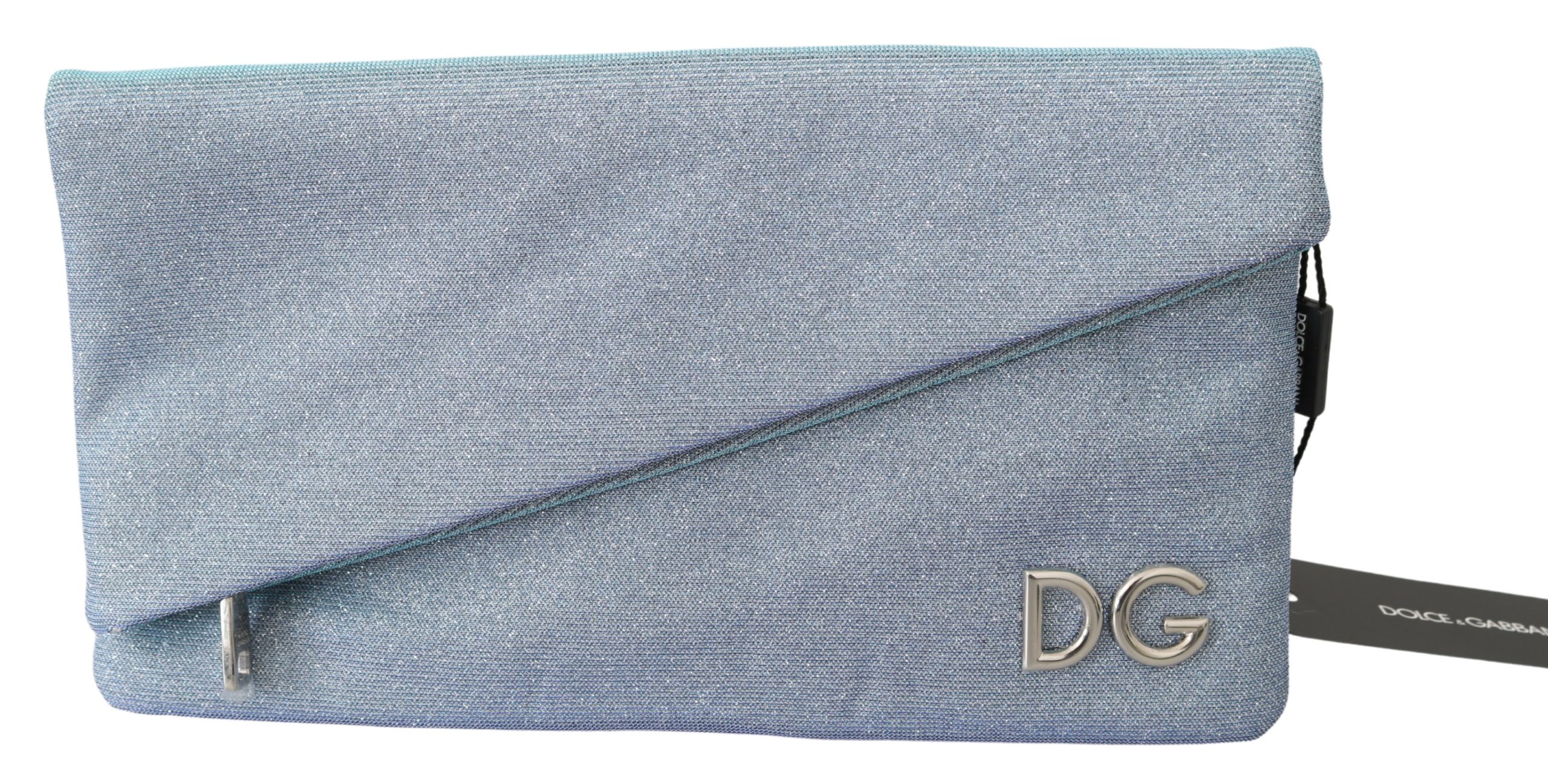 Dolce & Gabbana Women's DG Logo Canvas CLEO Handbag Light Blue VAS9788