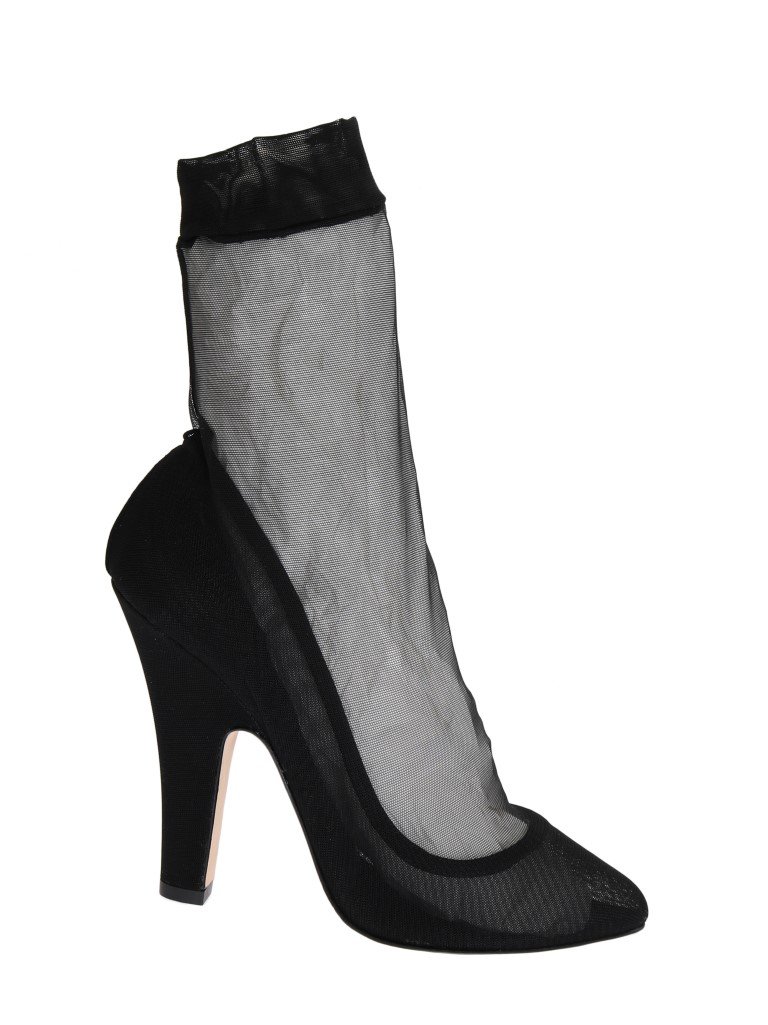 Dolce & Gabbana Women's Nylon Socks Classic Pumps Black LA3698 - EU40/US9.5