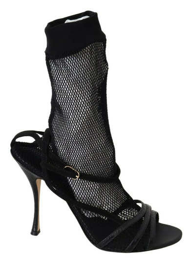Dolce & Gabbana Women's Suede Short Boots Black LA8942-39.5 - EU39.5/US9