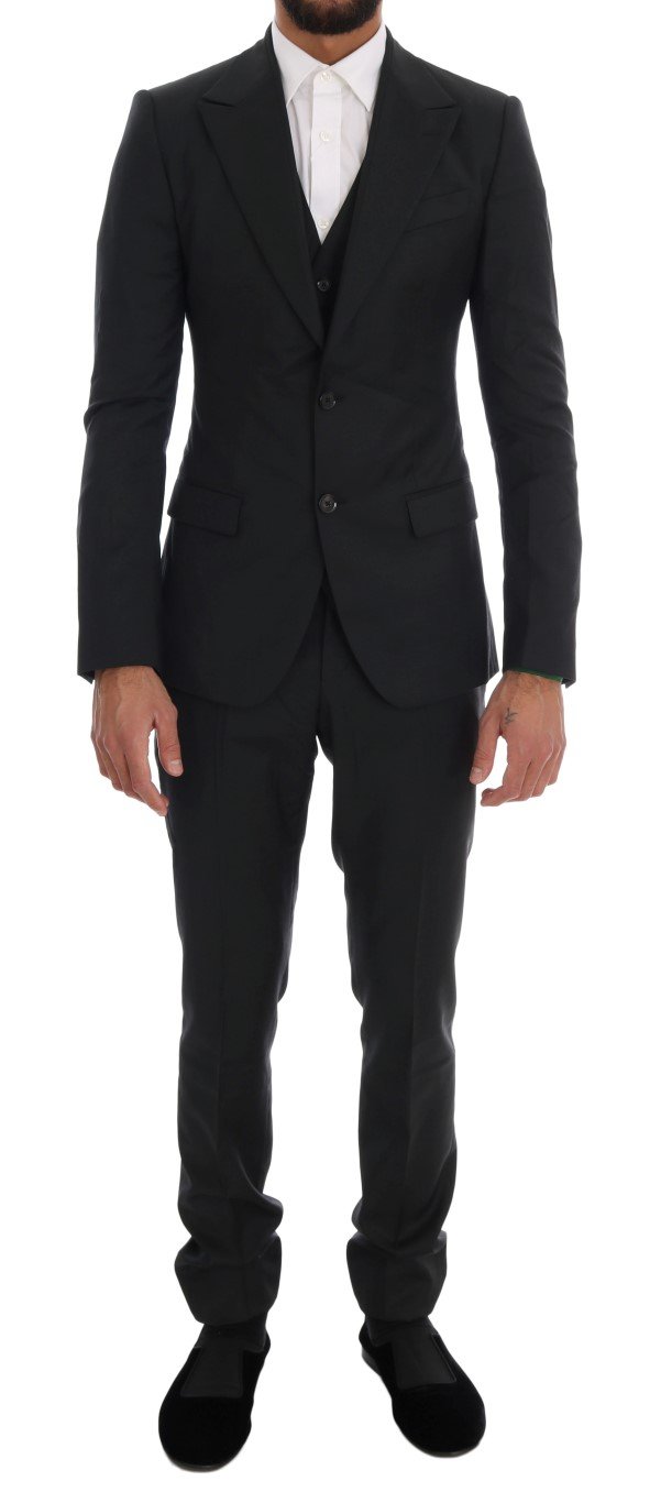 Dolce & Gabbana Men's Wool Two Button Slim Fit Green KOS1116 - IT44 | XS