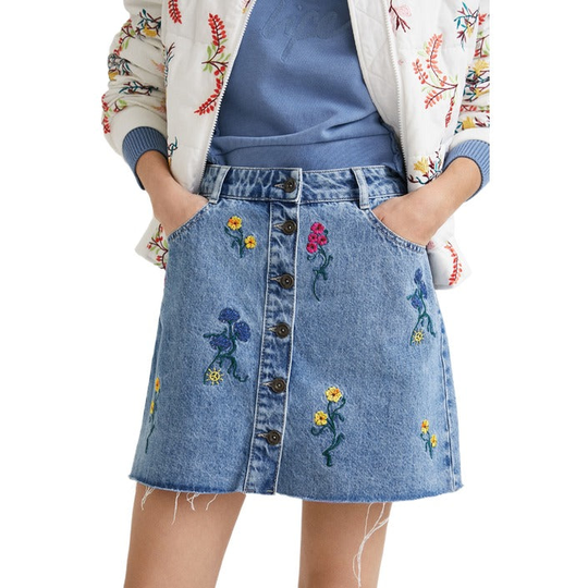 Desigual Women's Skirt Blue 343864 - blue 34