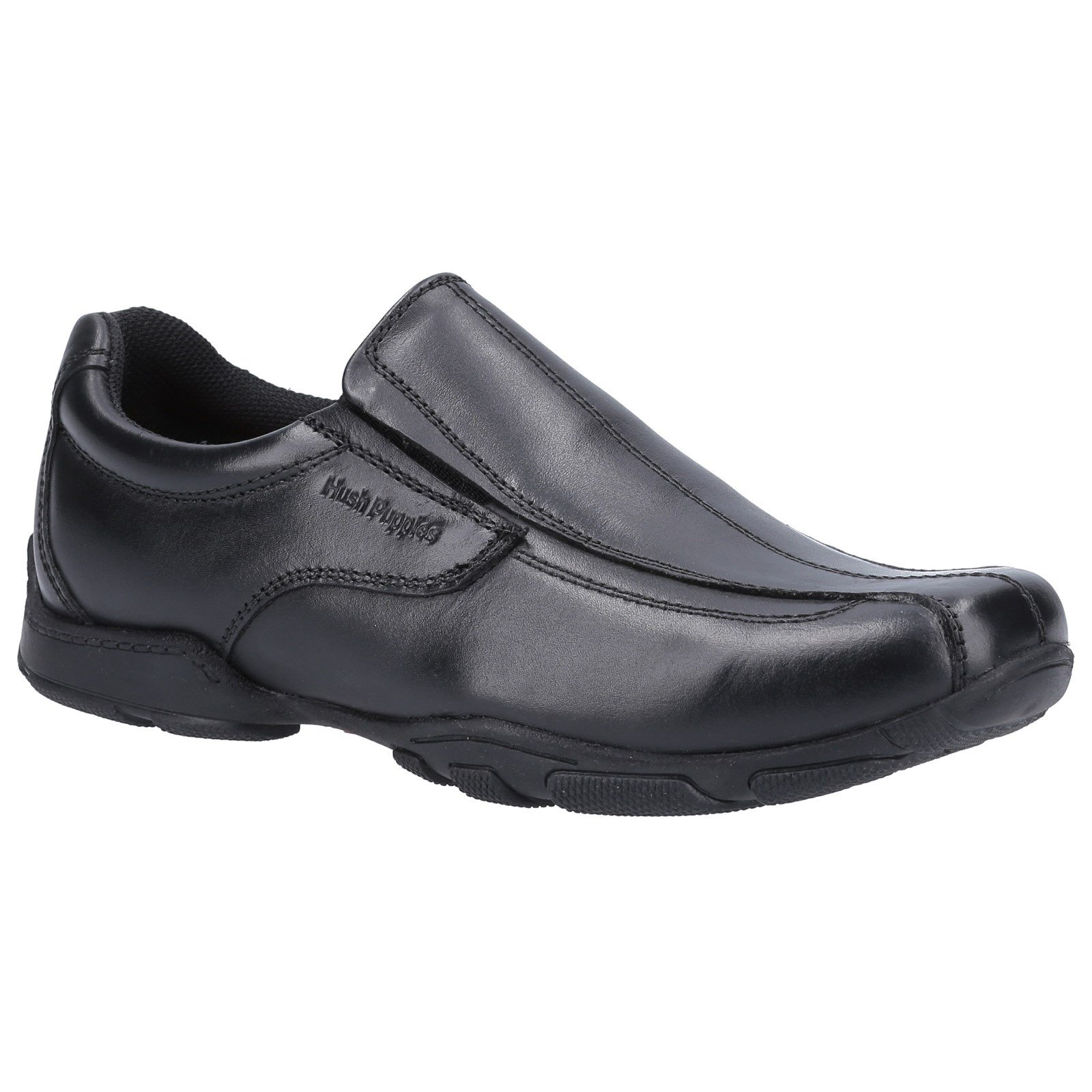 Hush Puppies Kid's Elijah Senior School Shoe Black 30832 - Black 4