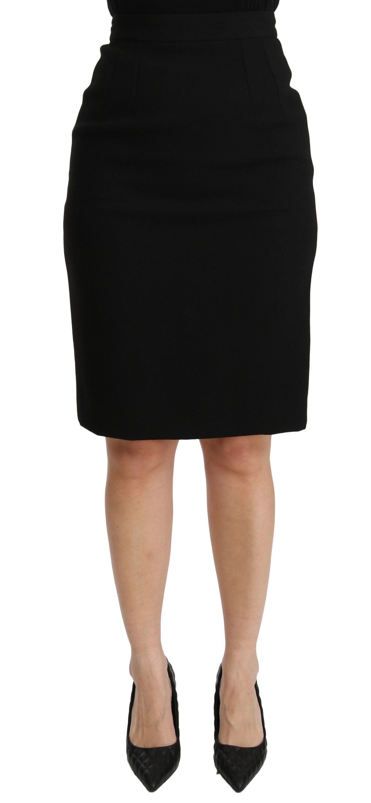 Dolce & Gabbana Women's A-line High Waist Mini Skirt Black SKI1382 - IT40|S