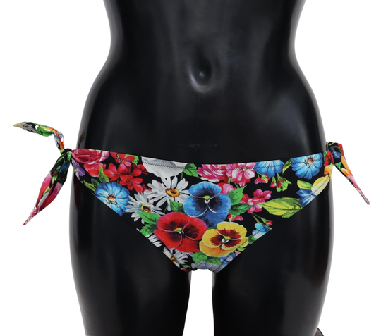 Multicolor Floral Swimwear Beachwear Bikini Bottom - IT2 | S