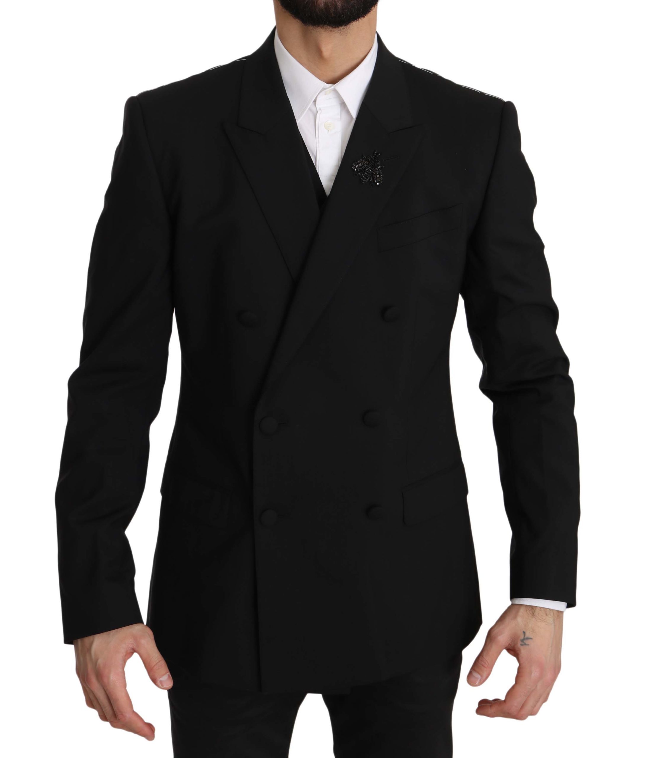 Dolce & Gabbana Men's Blazer Black JKT2383 - IT50 | L