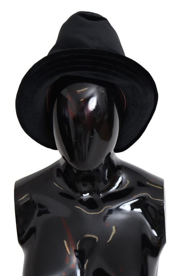 Dolce & Gabbana Women's Wide Brimmed Bucket Capello Hat Black HAT9187 - 57 cm|S
