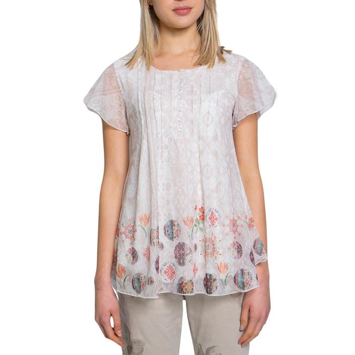 Desigual Women's Top White 192502 - white XS