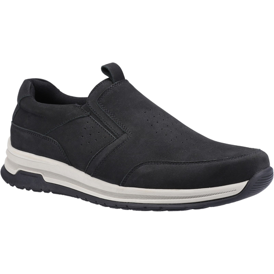 Hush Puppies Men's Cole Slip On Shoes Various Colours 34226 - Black Nubuck 8