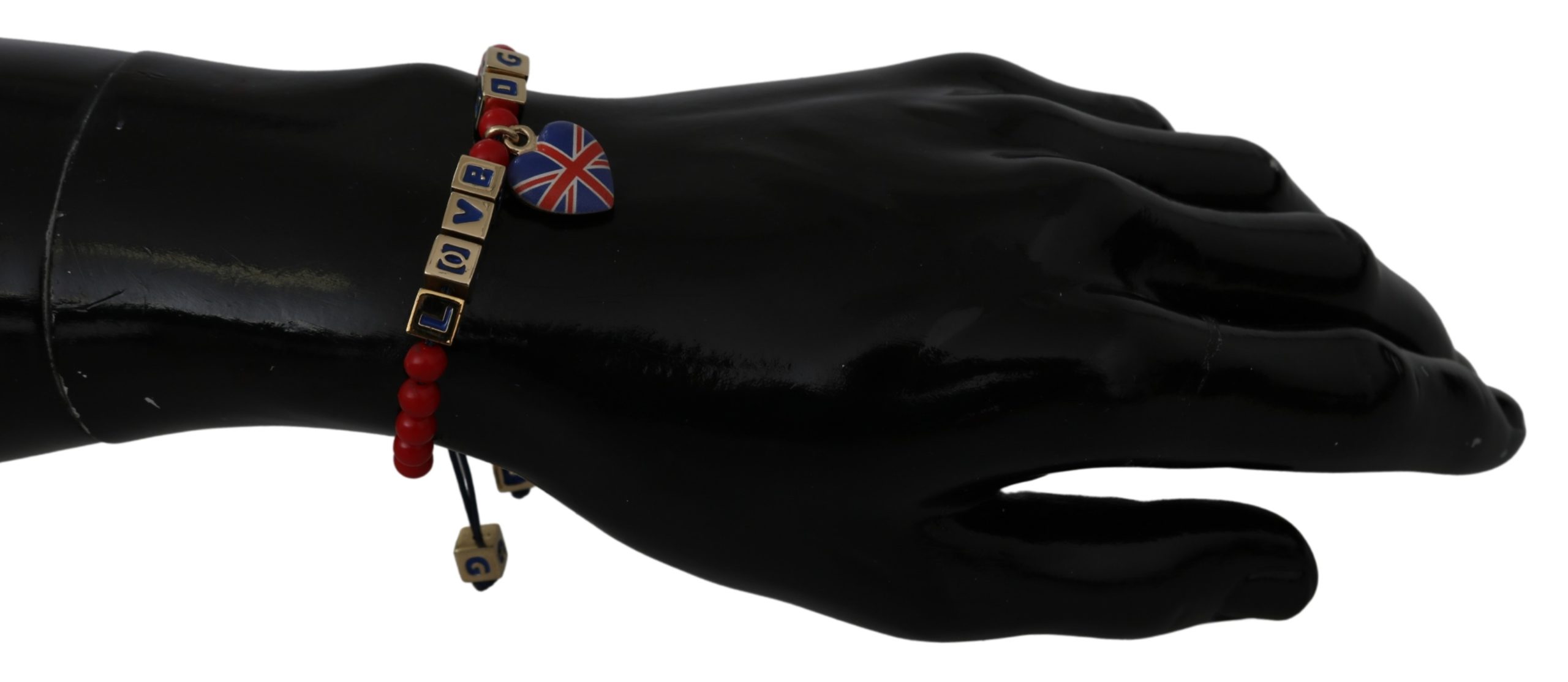 Dolce & Gabbana Women's Beaded Flag Bracelet Red SMY2253