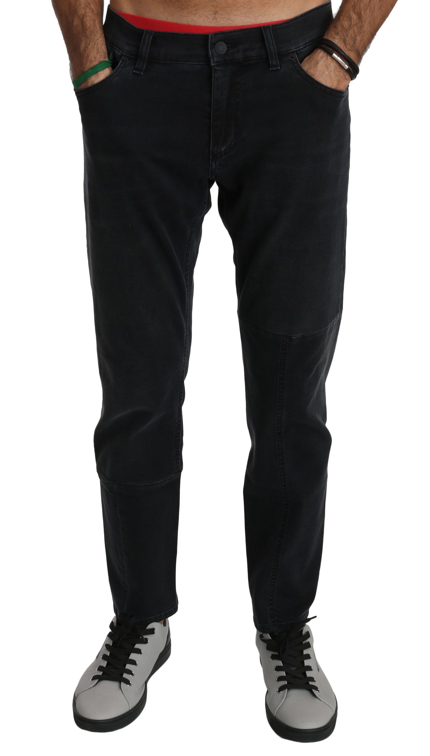 Dolce & Gabbana Men's Cotton Stretch Denim Jeans Black PAN70767 - IT50 | L