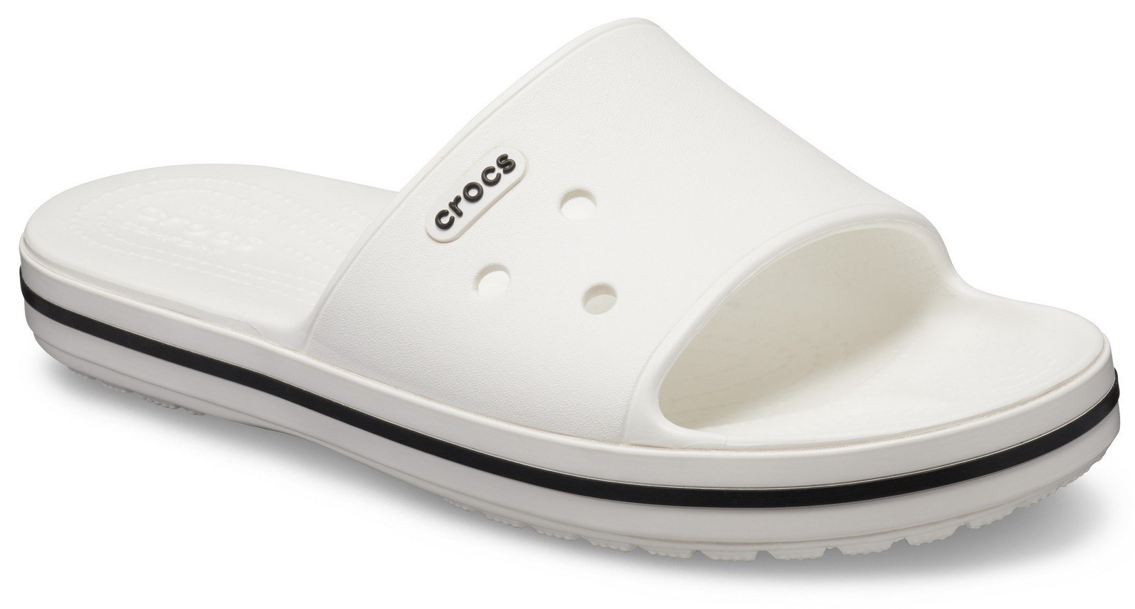 Crocs Women's Crocband III Slide Slip On Flip Flop Various Colours 28727 - White/Black 10