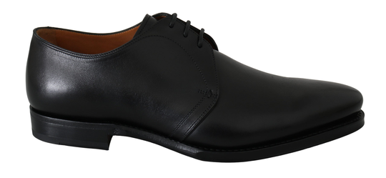 Dolce and Gabbana Men's Calfskin Lace Up Men Derby Shoes Black MV3612-42 - EU42/US9