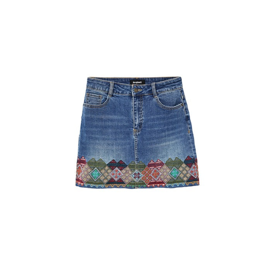 Desigual Women's Skirt Blue 343605 - blue 34