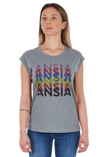 Frankie Morello Women's Tops & T-Shirt Grey FR1510157-XS - XS
