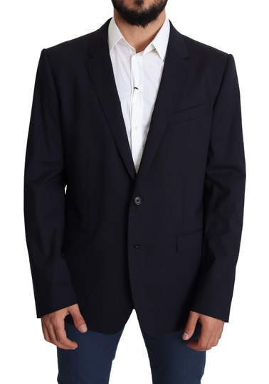 Dolce & Gabbana Men's Polka Dotted Martini Slim Fit Blazer Black KOS1833 - IT56 | XXL