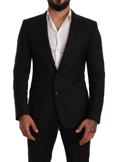Black Check MARTINI SLIM FIT 2 Piece Suit - IT44 | XS