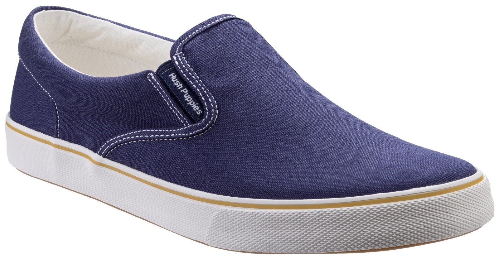 Hush Puppies Men's Chandler Slip On Shoe Various Colours 29718 - Navy Canvas 9