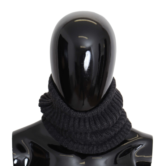 Dolce & Gabbana Men's Balaclava Cashmere Neck Wrap Hat Black HAT9118-60 - 60-cm-xl-de