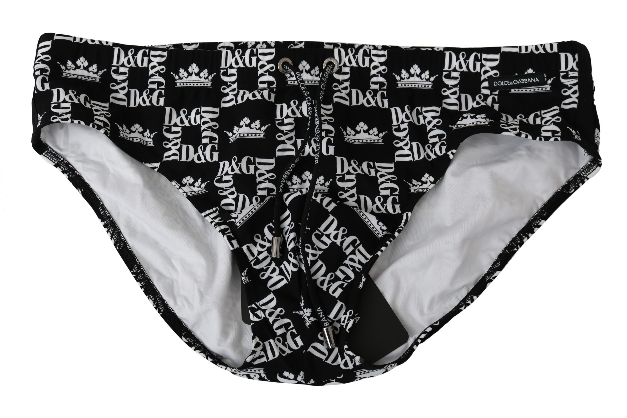 Dolce & Gabbana Men's DG Nylon Stretch Logo Briefs Black BIK973 - IT3 | XS