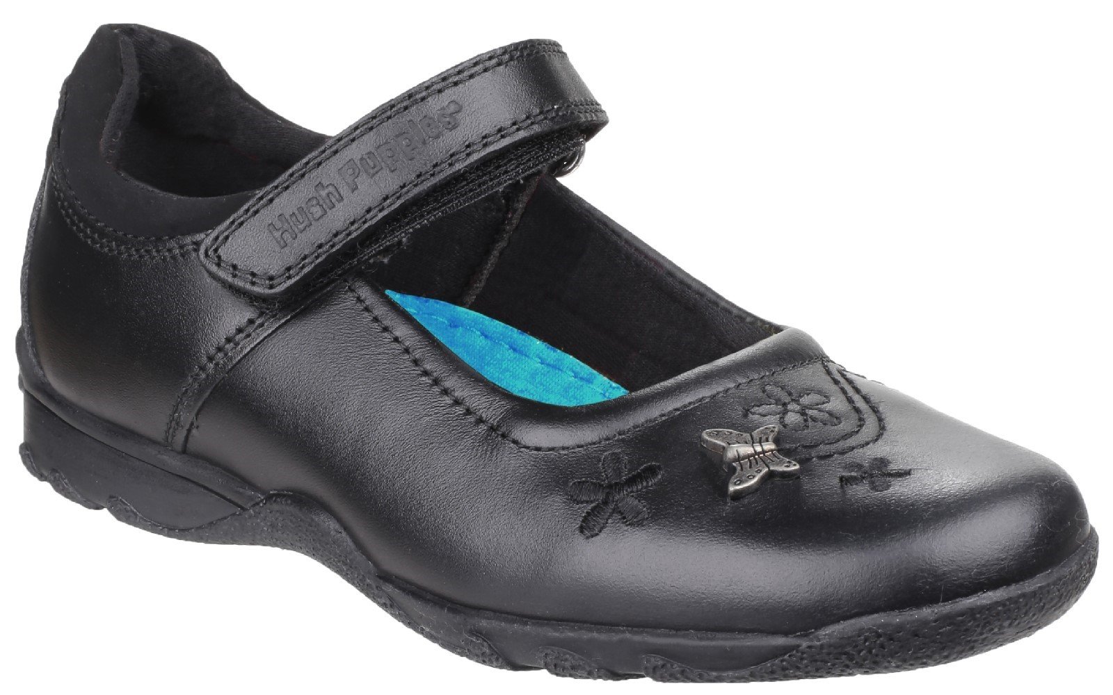 Hush Puppies Kid's Clare Back To School Shoe Black 25322 - Black 10 UK